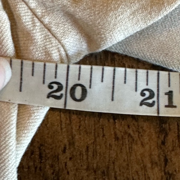 Talbots | Beige/Cream Linen Blend “Kate Fit” Button Front Blazer, Size 10 - Picture 7 of 10